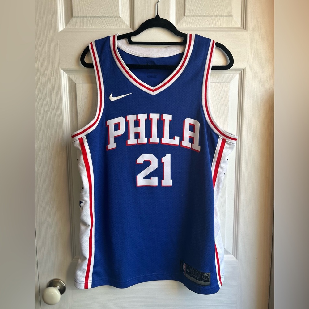 Nike Philadelphia 76ers Basketball Jersey - Joel Embiid - sz 48/L